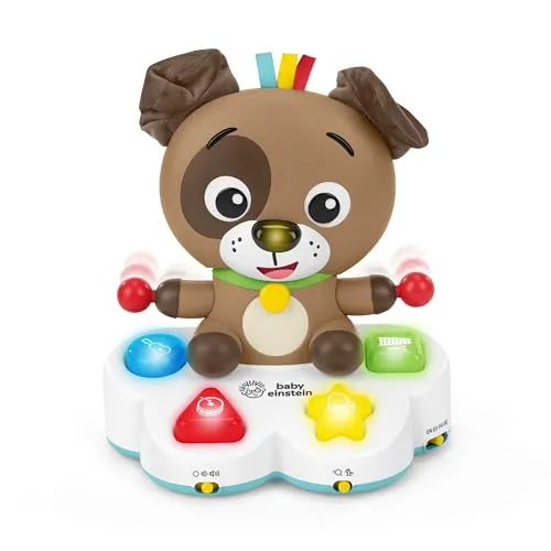 Baby Einstein Drum & Learn Dean - Musikalisches Lernspielzeug - Farblernspiele, interaktives Spielzeug mit Licht und Sound, fördert die musikalische Entwicklung und erklärt Farben, Formen und Instrumente in 4 Sprachen.