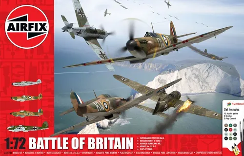 Airfix - 1/72 Geschenkset Battle of Britain - Plastik-Modellbau - Maßstab: 1:72