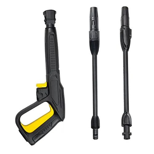 Ersatz-Hochdruckreiniger-Pistolen-Düse, Hochdruck-Wasserspritzpistole mit Strahlvariabler Lanze und rotierender Lanze, kompatibel mit Kärcher K2 K3 K4 K5 K6 K7 Hochdruckreinigern