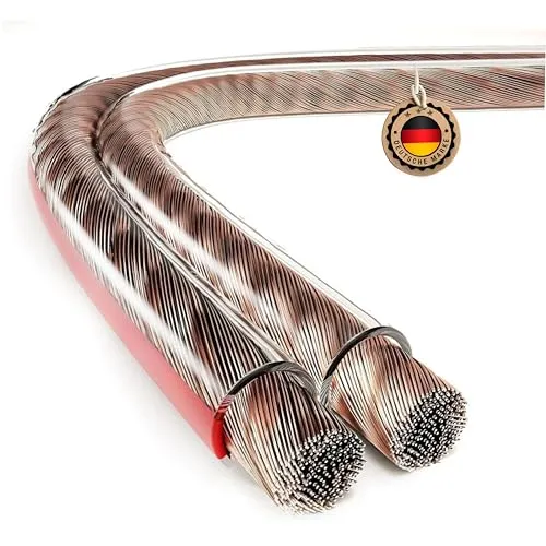 ETEC Lautsprecherkabel CCA 2x4,00mm² transparent 10m