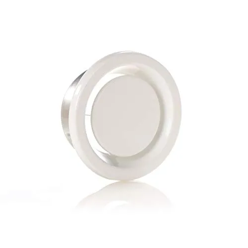 Lüftung Abluftventil Tellerventil DN 125 mm weiß rund ZL00411