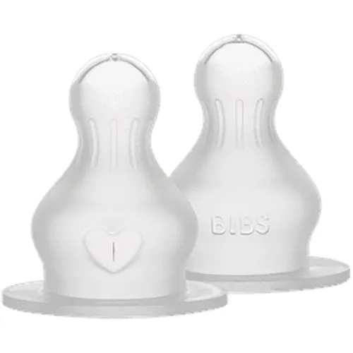 BIBS Silicone Bottle Nipple Trinksauger Medium Flow 2 St.