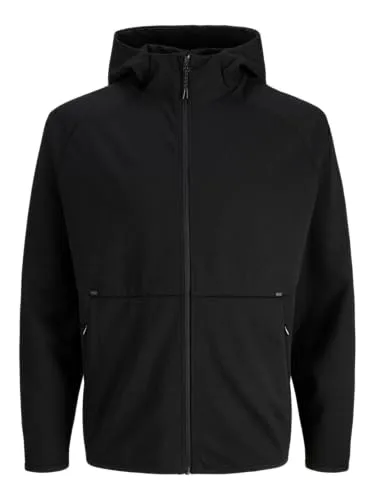 JACK & JONES Male Kapuzenjacke - Bequeme Freizeitjacke - Stylische Kapuzenjacke im Relaxed Fit, ideal für entspannte Tage. Hergestellt aus 75% recyceltem Polyester für ein umweltbewusstes Tragegefühl.