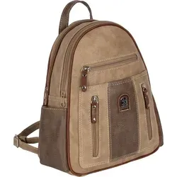 Cityrucksack Damenrucksack TAN-BRAUN (15118)
