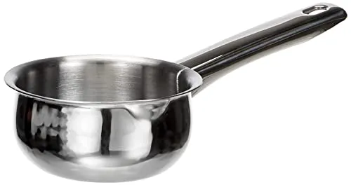 IBILI Stielkasserolle Prisma gewölbt 10 cm aus Edelstahl/Metall, Silber