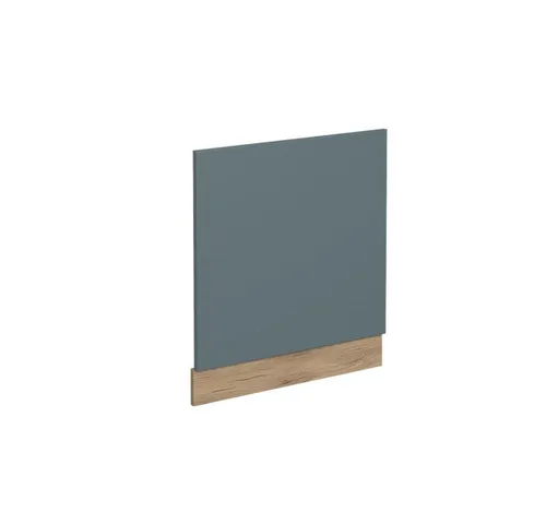 Vicco Frontblende R-Line, Blau-Grau/Goldkraft Eiche, 60 cm - Sockelblenden für Einbauküchen, modernes Design mit höhenverstellbaren Füßen für einfache Installation und individuelle Küchenanpassung.