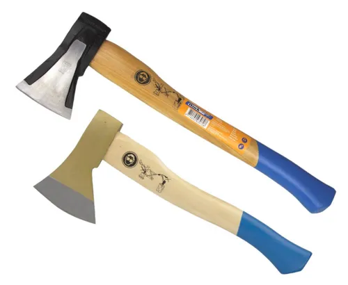 Work plus Spaltaxt 2er Set mit Hartholzstiel - Praktisches Set mit Spaltaxt und Beilchen, ideal zum Spalten von Holz. Robuste Verarbeitung für den täglichen Einsatz im Garten oder beim Camping.