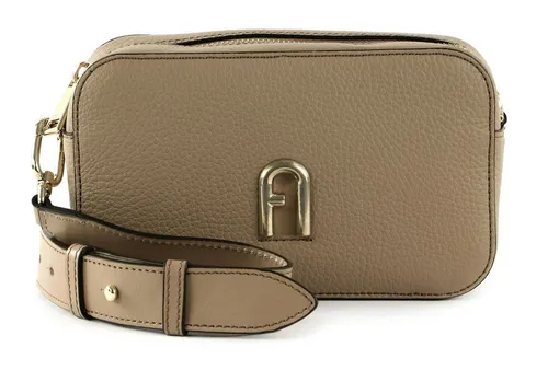 Furla Primula Mini Crossbody Umhängetasche aus echtem Leder - Elegante Umhängetasche aus hochwertigem Leder, ideal für den Abend. Mit verstellbarem Schulterriemen und goldenen Details für einen modischen Look.