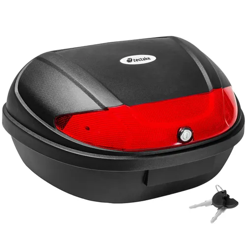 tectake® Motorradkoffer 48 l – Platz für 2 Helme von tectake
