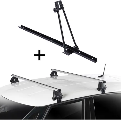 Fahrradträger ORION + Dachträger VDP EVO ALU für Hyundai i20 (PB) 5 Türer - Praktisches Set aus Fahrradträger und Dachträger für Hyundai i20 (PB) 2008-2014. Ideal für den sicheren Transport aller Fahrräder bis 15 kg. Einfache Montage und hochwertige Materialien sorgen für Stabilität und Komfort.