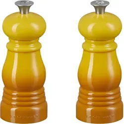 Le Creuset Kleines Mühlenset: Salz- und Pfeffermühle mit Keramik-Mahlwerk - Küchenhelfer mit langlebigem Keramik-Mahlwerk für präzises Mahlen von Gewürzen und Kräutern, ideal für jeden Koch.