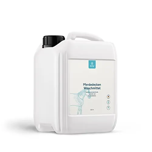 eco:fy Pferdedecken Waschmittel Rug Wash (2,5 Liter) - Effektives Waschmittel für Pferdedecken aus Synthetik und Baumwolle. Entfernt zuverlässig Schmutz und Flecken, hergestellt mit nachhaltigen Ressourcen – ideal für die umweltbewusste Pflege.