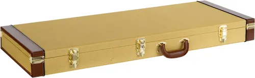 Shaman EGHCRT-1122TW Hardcase E-Gitarre Tweed - Zubehör für Gitarre & Bass, robustes Hardcase mit verstärkten Kanten, rotem Plüsch-Innenfutter und großem Zubehörfach für optimalen Schutz Ihrer E-Gitarre.