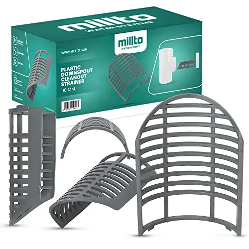 Fallrohrsieb 110mm Filter Laubfang Wächter Dachrinne Schutz Verhindert Verstopfung Regenrohr Filter Dachrinne Reiniger Entwässerungssystem Dachrinnenschutz Laubschutz Regenwasser