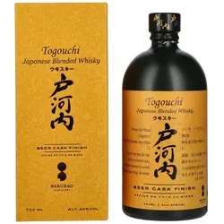 Togouchi Japanese Blended Whisky Beer Cask Finish 40% Vol. in Geschenkbox - Whisky, limitierte Edition mit innovativem Bierfass-Finish für hopfig-frische Noten und aromatische Tiefe, perfekt für Sammler und Liebhaber.