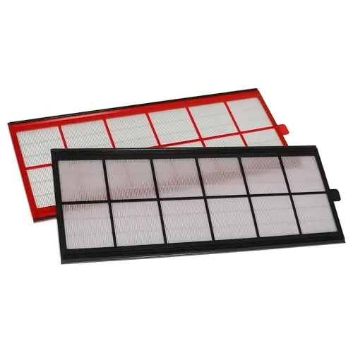 vhbw Filterset Ersatz für Zehnder 400100084 für Lüftungsgerät - Luftfilter G4 / F7 (2 Stück), 50 x 17 x 1 cm, Weiß/Rot/Schwarz