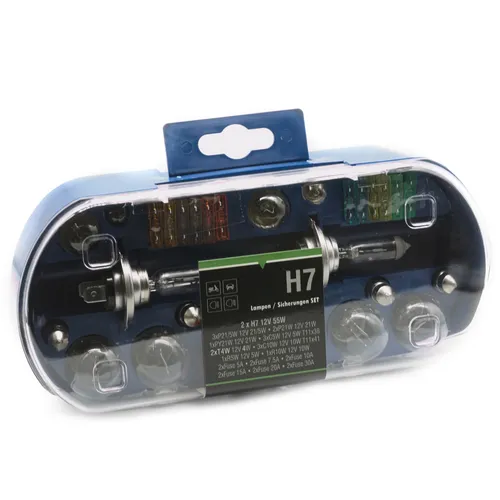 H7 Autolampen Set 30 tlg. 12V H7 Birnen Sicherungen Set KFZ Auto Lampenbox H7