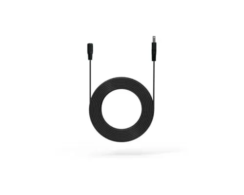 EZVIZ 5 m Netzteil-Verlängerungskabel für Outdoor-Überwachungskameras, 5,5 mm x 2,1 mm, universelles DC 12 V-Verlängerungskabel für WLAN IP Kameras, 12 V Stecker auf Buchse (5 m schwarz)