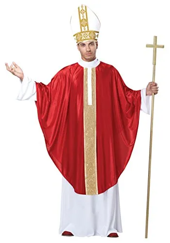 California Costumes Men's The Pope Kostüm, Rot/Weiß, L-XL