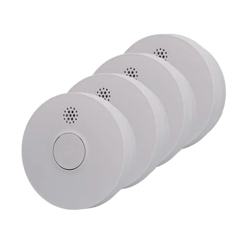 UNITEC 4x Rauchwarnmelder mit 85dB