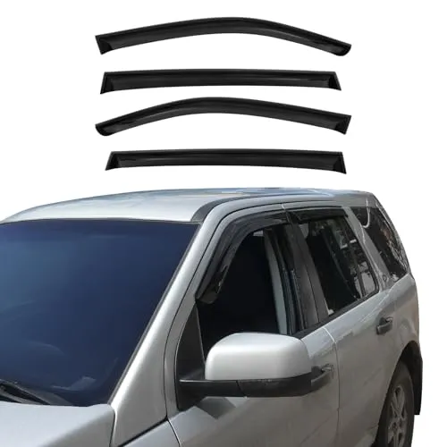 Windabweiser Regenabweiser für Kia Sorento 2015-2020 Dunkel Acryl 4tlg - Kfz-Heckscheiben-Windabweiser, langlebig und hitzebeständig, einfache Montage durch selbstklebendes System für optimalen Witterungsschutz.