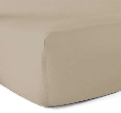 Spannbettlaken, 100% Baumwolle, 57 Fäden/cm², 140 x 190 cm, Spannhöhe 30 cm