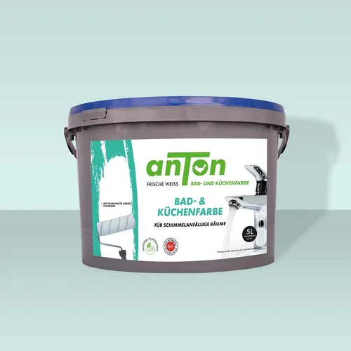 Antons Bad- und Küchenfarbe 5L weiss für Schimmelfreie Wände