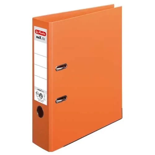 Herlitz Aktenordner Ordner Kunststoff A4 maX.file protect plus 80mm orange
