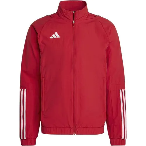 adidas Performance Tiro 23 Präsentationsjacke in rot von adidas