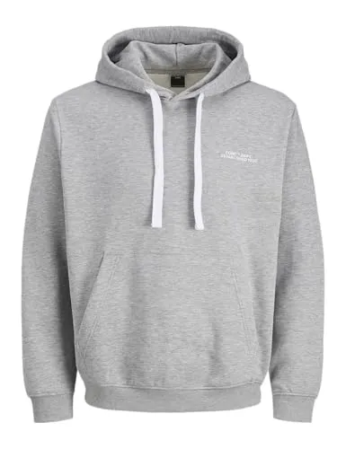 Jack & Jones Hoodie in Grau für Herren, Größe S - Herren Hoodie von Jack & Jones in Grau, mit bequemer Kängurutasche und stylishen Schriftzug. Ideal für lässige Freizeitlooks.