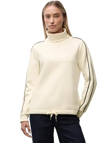 STREET ONE Damen Sweatshirt, soft beige, Gr. 34