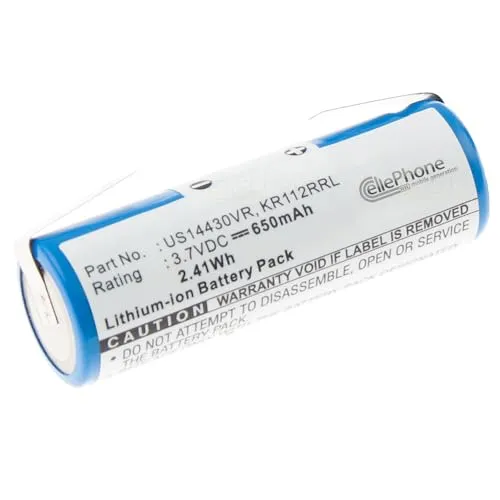 cellePhone Akku Li-Ion kompatibel mit Philips HS8020 HS8040 HS8060 HS8070 HS8420 HS8440 HS8460 (Ersatz für KR112RRL / US14430VR)