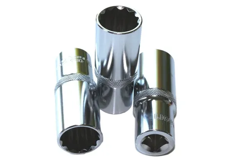 1/2 Zoll Industrie Stecknuss CR-V, 14mm Langnuss, 12-Kant-Aufnahme