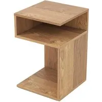 Costway Beistelltisch Holz 3 Ebenen Modern Natur - Vielseitiger Beistelltisch mit 3 Ebenen für stilvolle Präsentation. Ideal für Wohnzimmer oder Schlafzimmer, bietet Platz für Dekoration und persönliche Gegenstände. Rutschfeste Fußpolster schützen Ihre Böden.