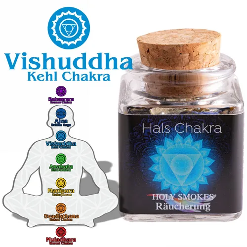 Halschakra Hals Kehl Vishuddha Chakra Berk Räuchermischung 50ml Räuchern