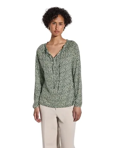 Street One Bluse in Beige - 36 - Sweatshirts aus Bio-Baumwolle mit lockerem Schnitt und elastischem Ärmelabschluss, ideal für einen lässigen Look.