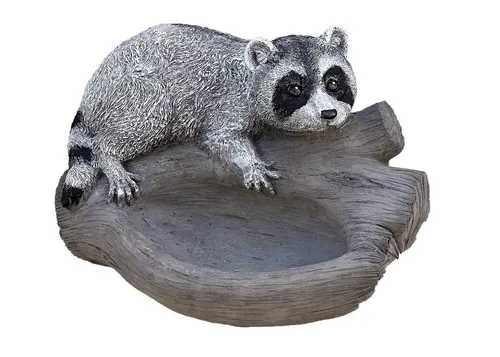 Stone and Style Gartenfigur Frostfeste Steinfigur Waschbär - Gestalten Sie Ihren Garten mit dieser frostfesten Steinfigur Waschbär. Handgefertigt aus hochwertigem Steinguss, widerstandsfähig gegen alle Witterungen und ideal für ganzjährige Dekoration.