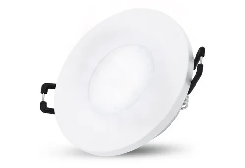 SSC-LUXon LED Außen-Deckenleuchte BEDA Einbauspot IP65 mit LED GU10 Lampe 38° tauschbar 3W neutralweiss, Neutralweiß