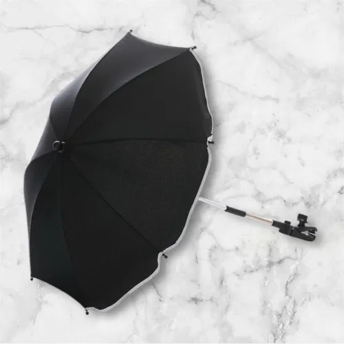 Fillikid Universal Sonnenschirm für Kinderwagen - UV Schutz 50+ - Sonnenschutz für Kinderwagen mit UV-Schutz 50+, wasserabweisend und individuell einstellbar für optimalen Schutz bei Sonne und leichtem Regen.