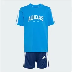 adidas Sportswear Trainingsanzug ADIDAS COLLEGIATE KIDS SET (2-tlg) blau 92 EU