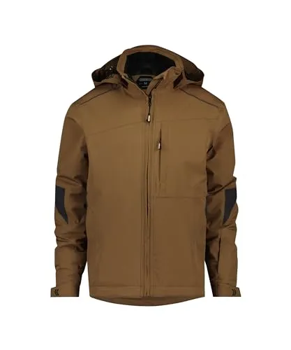 DASSY Stretch-Winterjacke NORDIX 300463 - Funktionsjacke in Lehmbraun, mit wärmeisolierender DuPont® Sorona®-Faser, dehnbarem Futter und atmungsaktivem, wasserdichtem Stoff - ideal für kalte, nasse Bedingungen.