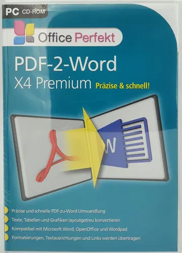 PDF-2-Word X4 Premium - Professioneller PDF-zu-Word Konverter für präzise und layoutgetreue Umwandlungen. Ideal für Office-Anwendungen, unterstützt auch passwortgeschützte Dokumente.