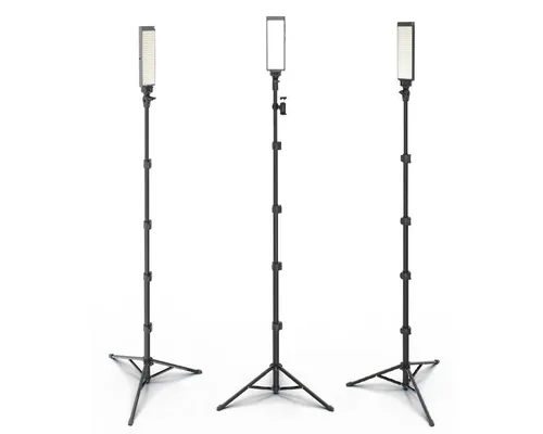 DigiPower Pro 3 LED Studio Belichtungsset für Foto und Video - Professionelles 3er Set mit 3x180 LEDs, ideal für kreative Foto- und Videoaufnahmen. Kompakt und leistungsstark für optimale Lichtverhältnisse.