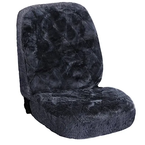 Woltu Autositzbezug aus 100% Echtlammfell