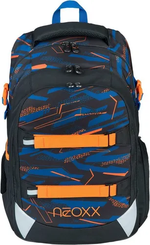 Neoxx ACTIVE PRO Schulrucksack Streetlight Runner - Stylischer Schulrucksack für Schüler ab der 5. Klasse, ergonomisch und leicht mit durchdachter Fächeraufteilung für optimalen Komfort und Gewichtsverteilung.