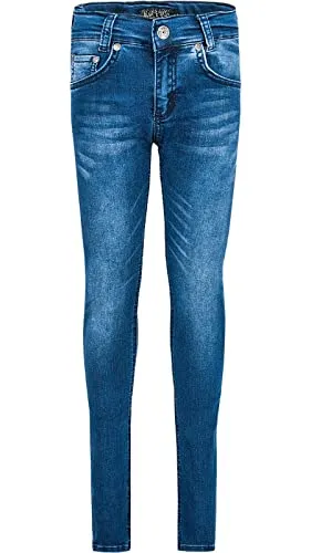 Blue Effect Jungen Slim Jeans - Skinny, Ultrastretch , Blau (Medium blue) , 128
