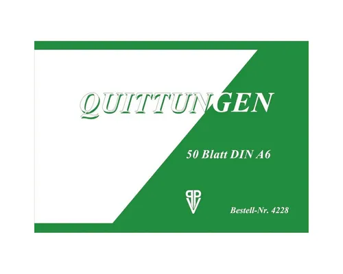 Formularblock Quittung - A6 50 Blatt.