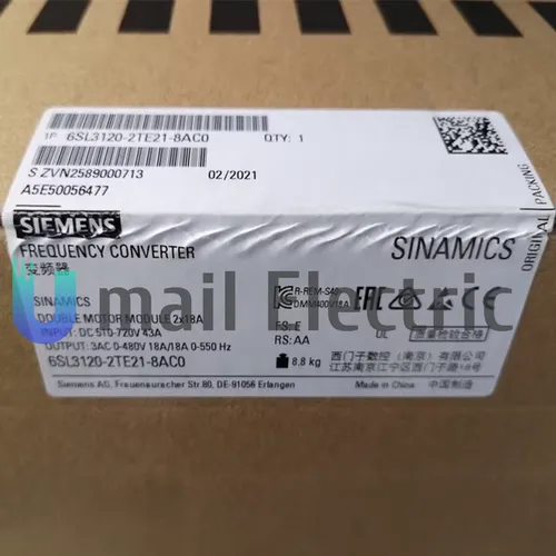 Produktbild SIEMENS SINAMICS S120 Inverter 6SL3120-2TE21-8AC0