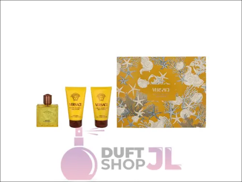 Versace Eros Energy Giftset 50ml - Edp Spray, Duschgel & Aftershave - Herrendüfte: Komplette Duft- und Pflegeerfahrung mit erfrischendem Eros Energy, ideal für den modernen Mann.