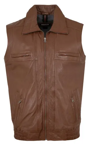 Maddox Lederweste Andi Maddox - Herren Lederweste Lammnappa cognac
